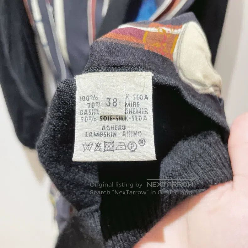 Hermes Hermes Cashmere sweater and silk mixed pattern dress Size XS / US 0-2 / IT 36-38 - 3 Thumbnail