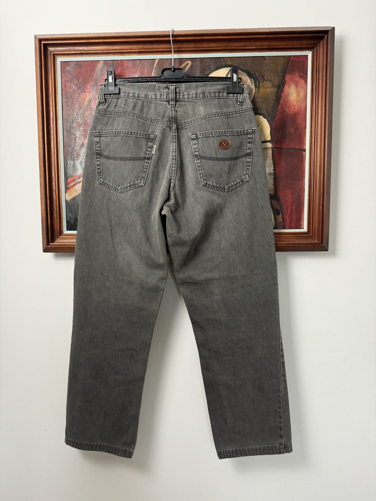 Valentino Vintage VALENTINO Jeans Denim 90s Washed Gray Pant Luxury Size US 33 - 2 Thumbnail