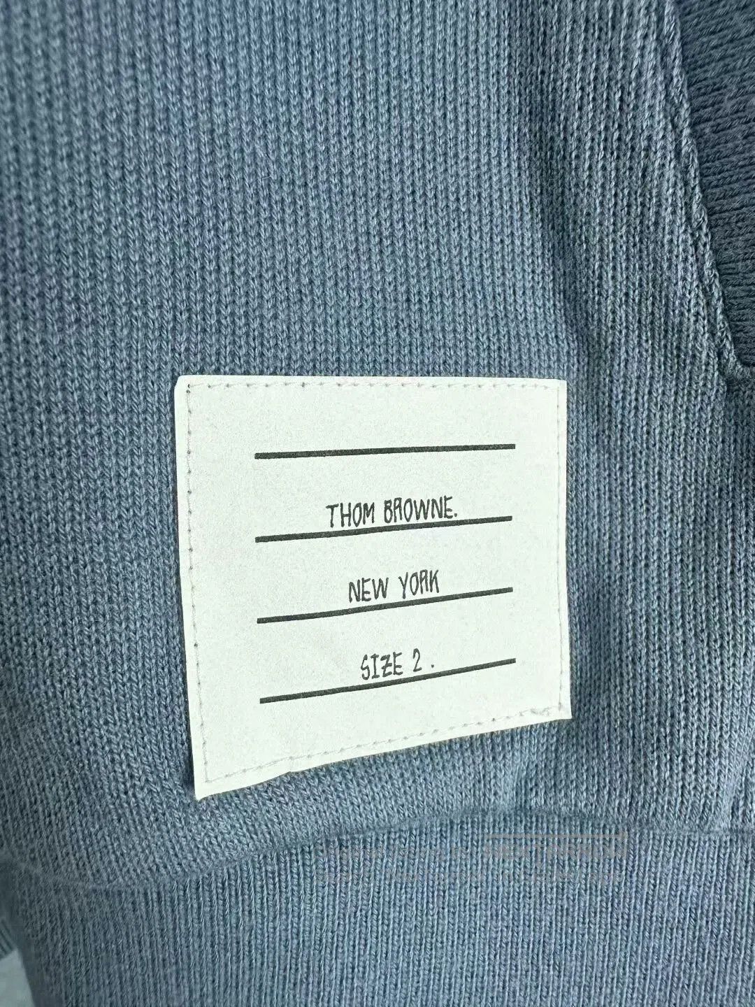 Thom Browne thom browne zip-up hooded jacket in blue. Size US M / EU 48-50 / 2 - 4 Thumbnail