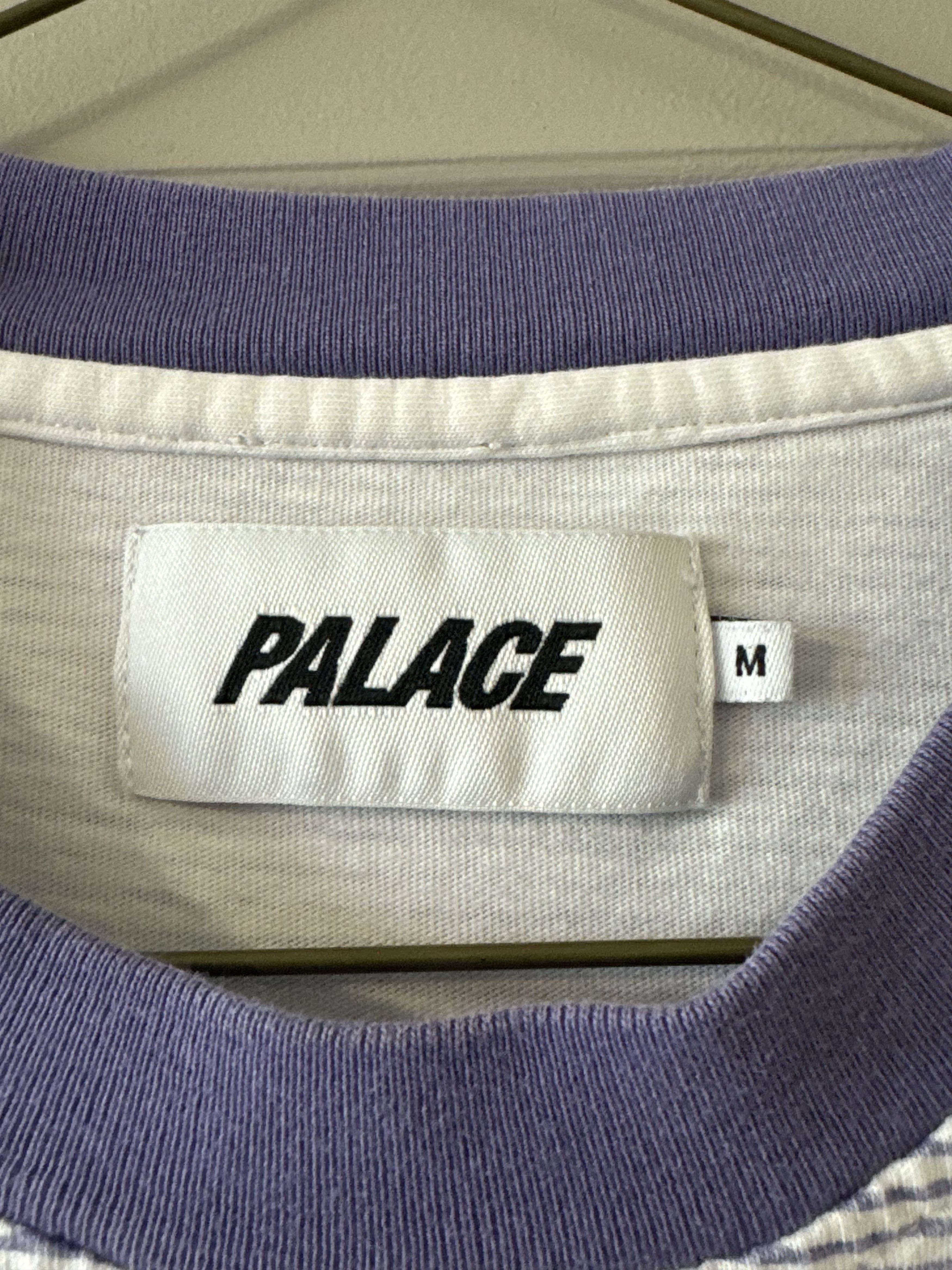 Palace Palace Striped Purple 3D Tee Size US M / EU 48-50 / 2 - 3 Thumbnail