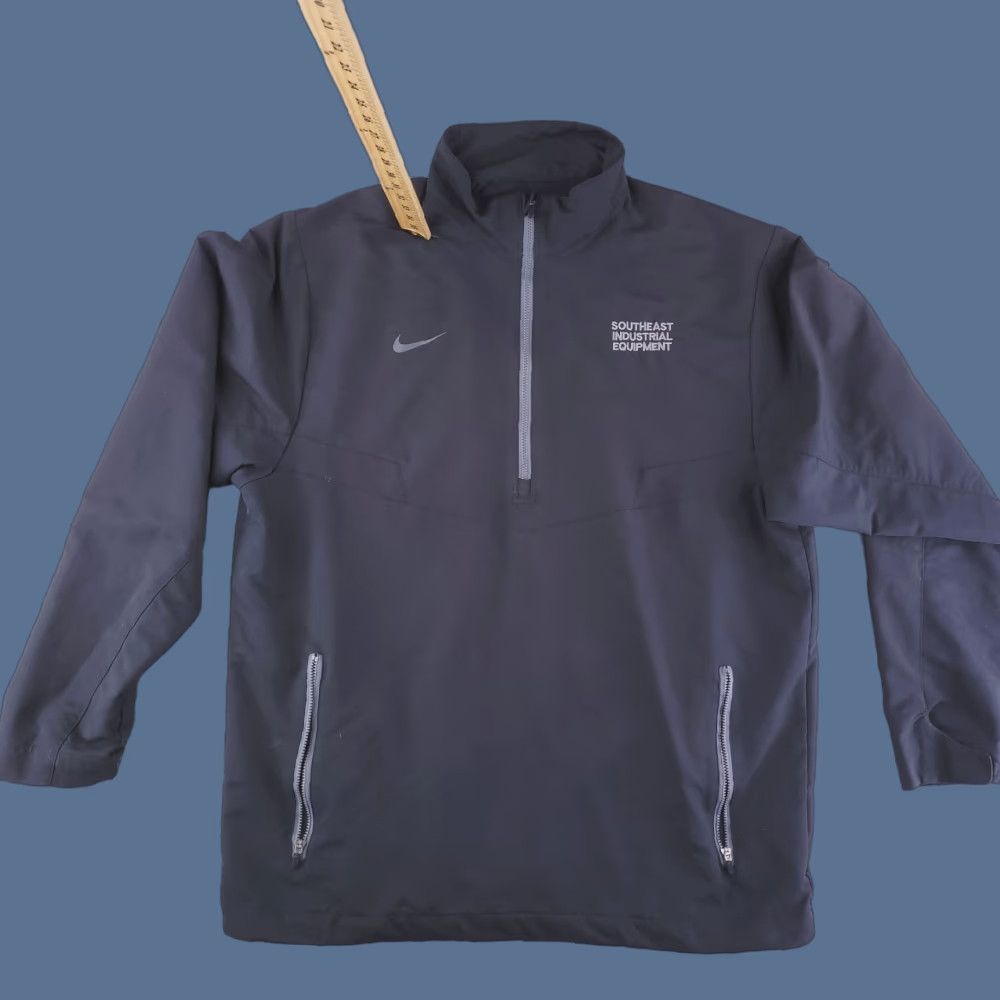 Nike Nike Jacket Mens M Black Golf Windbreaker Dri-Fit Pullover/Performance Outer Shell Polyester Logoed Activewear Size US M / EU 48-50 / 2 - 1 Thumbnail