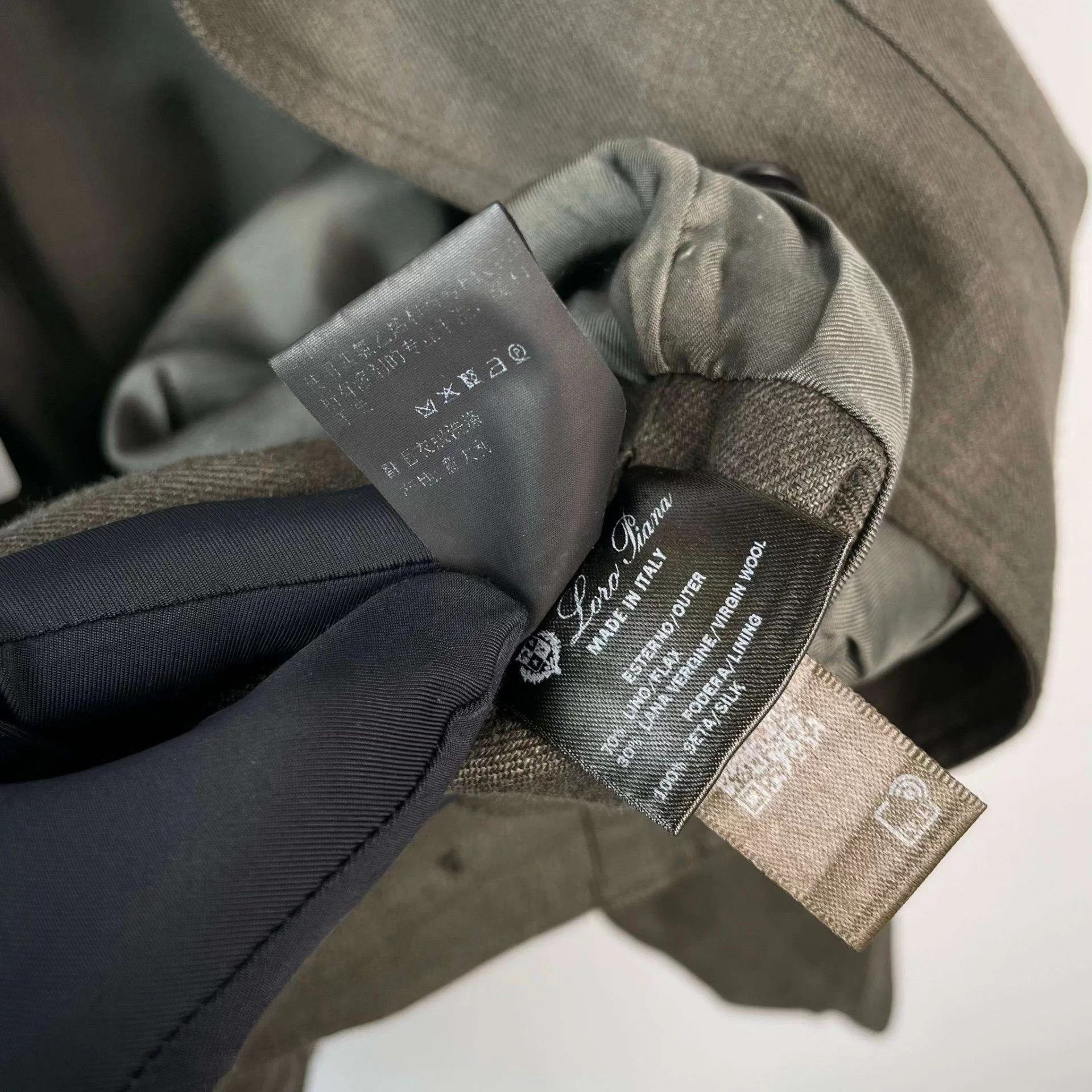 Loro Piana LP linen utility jacket 38 olive green belt Size S / US 4 / IT 40 - 6 Thumbnail