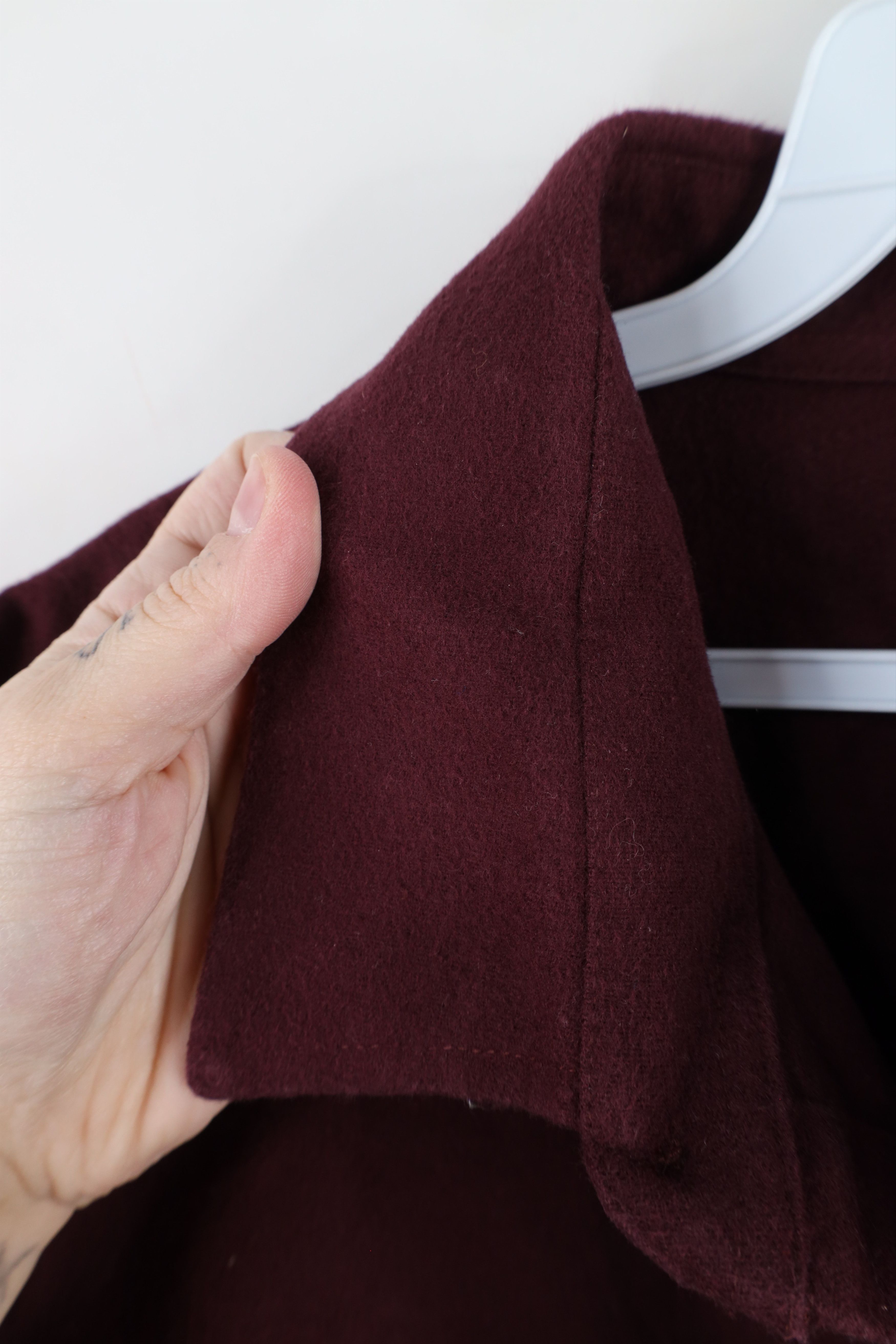 L.L. Bean × Vintage Vintage LL Bean Chamois Cloth Collared Button Shirt Burgundy Size US L / EU 52-54 / 3 - 6 Thumbnail