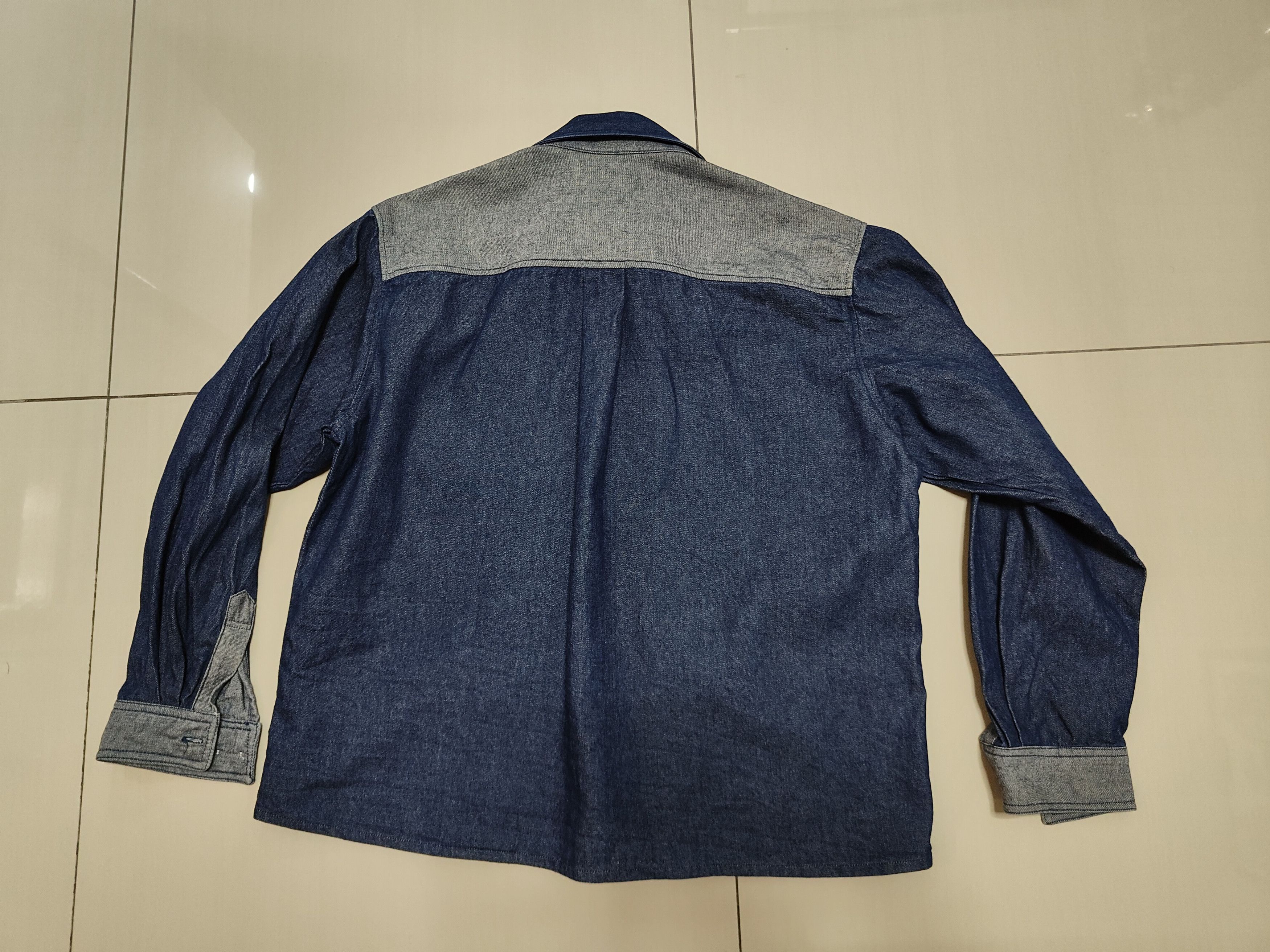 Vintage Vintage Bonskip Embroidery Patch Denim Shirt Size US L / EU 52-54 / 3 - 3 Thumbnail