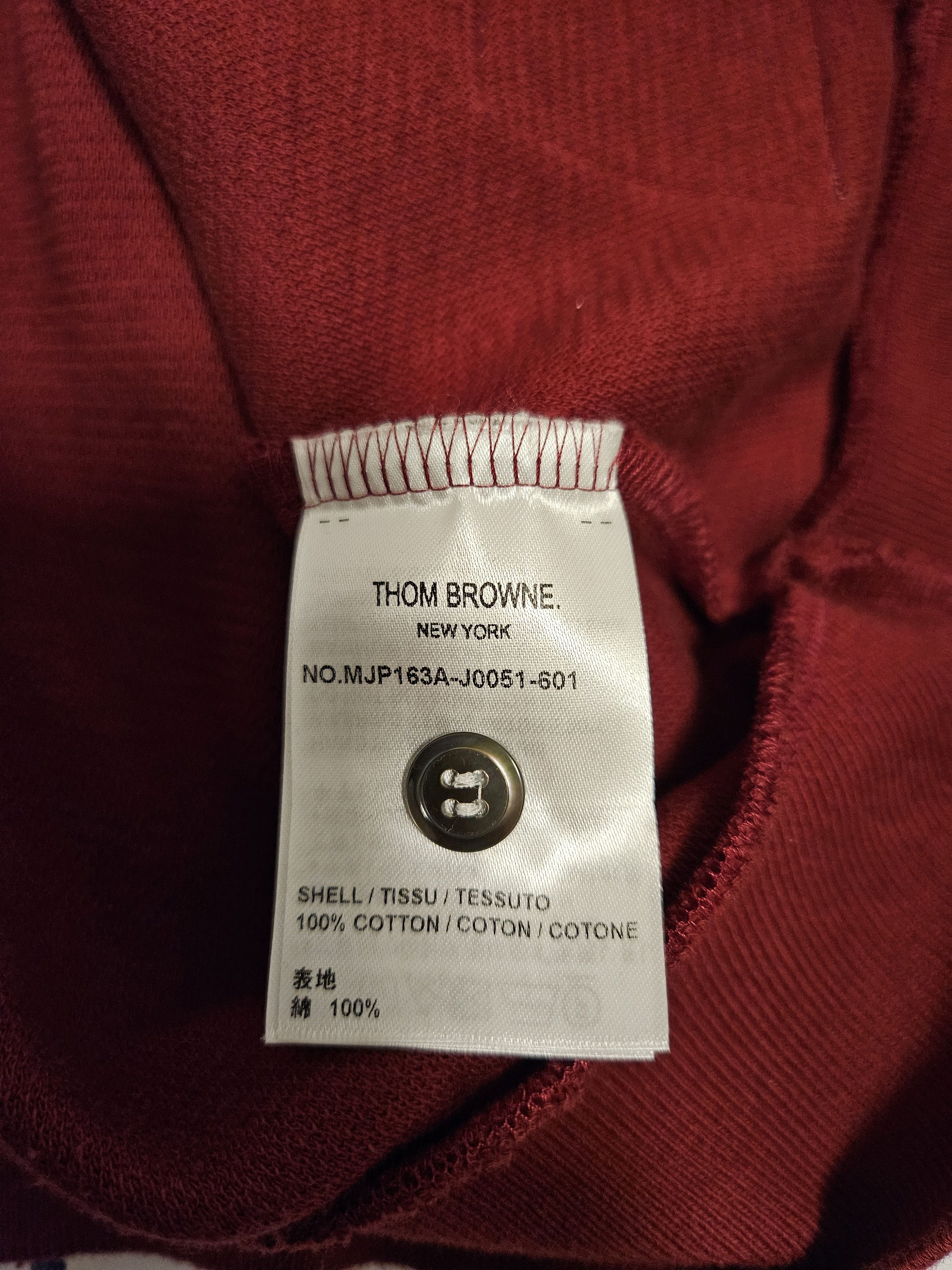 Thom Browne Double Face Knit 4-Bar Long Sleeve Polo Size US L / EU 52-54 / 3 - 9 Thumbnail