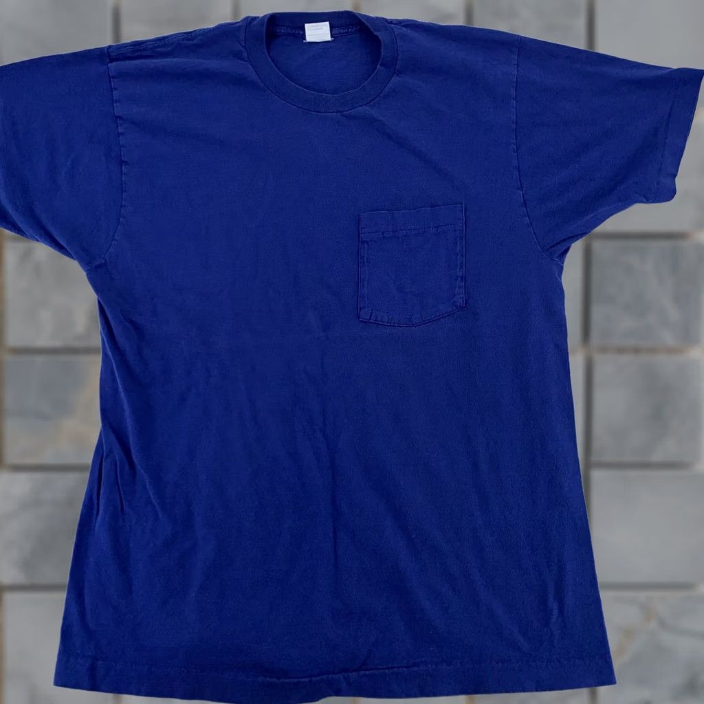 Supreme × Vintage Late 90s Single Stitch Supreme Box Logo Navy Tee