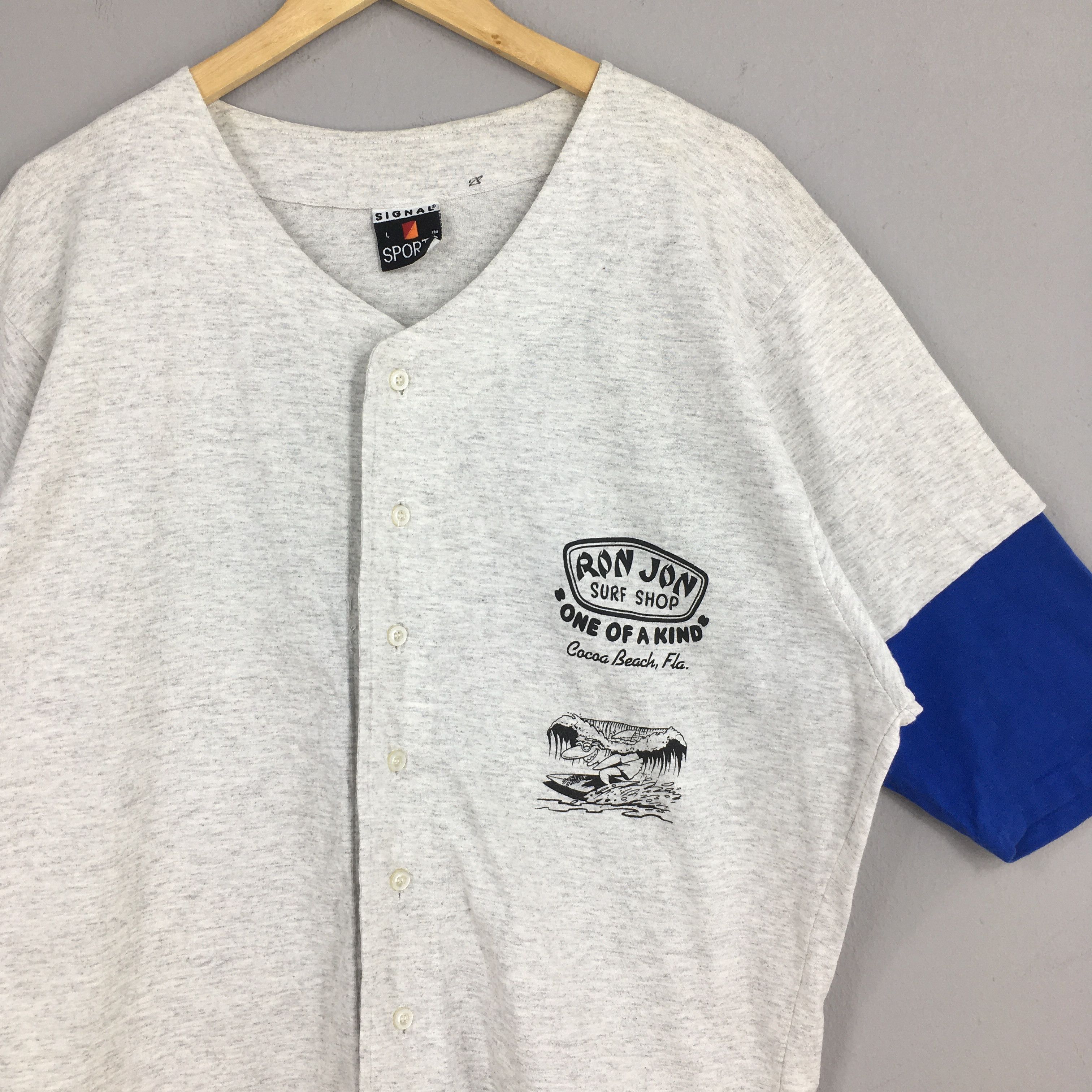 Ron Jon Surf Shop × Vintage Vintage Ron Jon Surf Shop Baseball Shirt Large Size US L / EU 52-54 / 3 - 4 Thumbnail