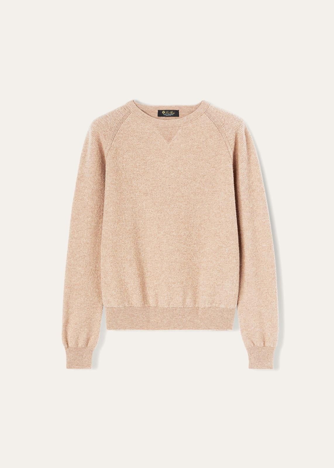 Loro Piana o1srvl11e0824 Merano Boucle Crewneck Sweater in Pink Size M / US 6-8 / IT 42-44 - 1 Thumbnail