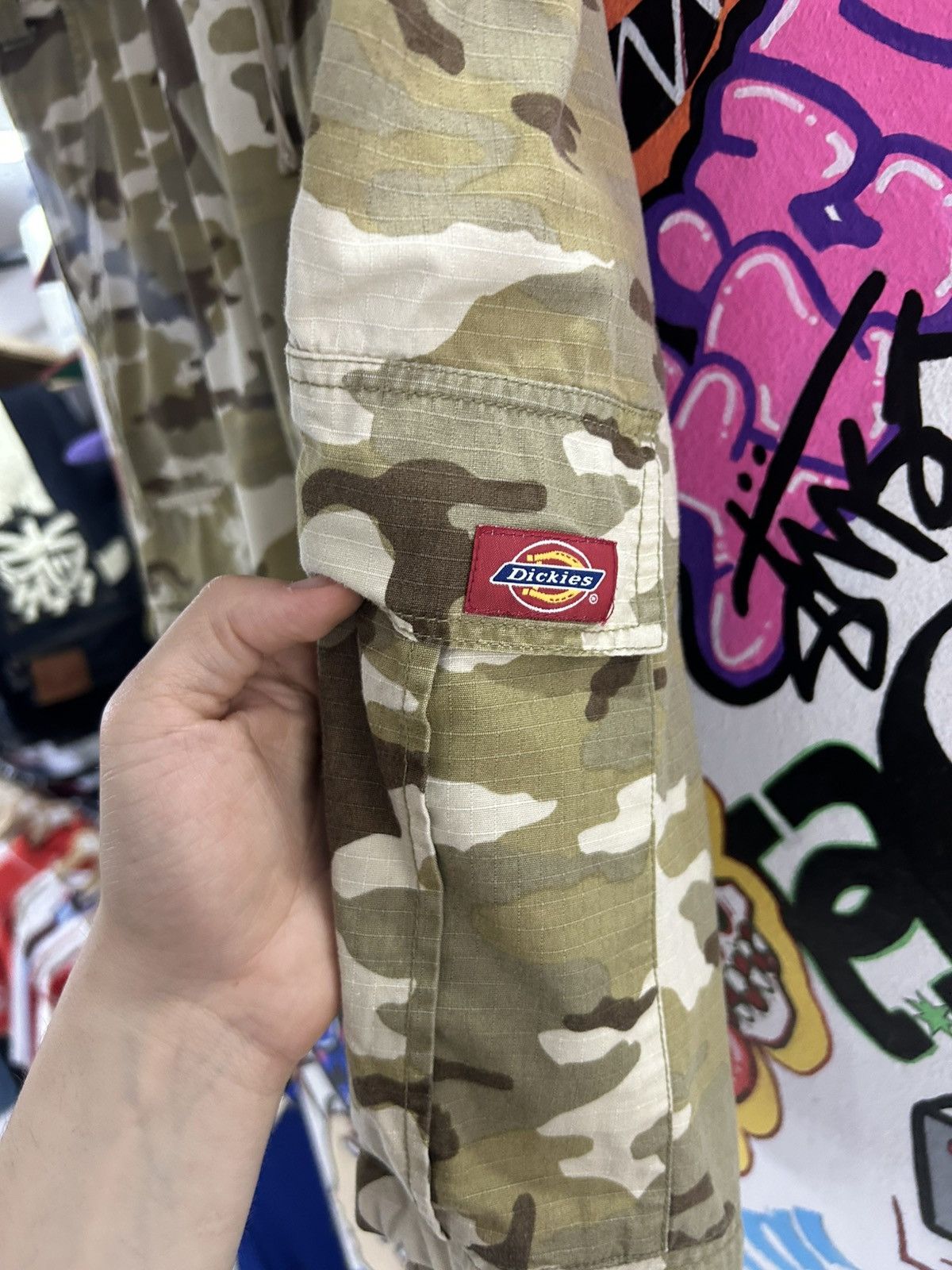 Dickies × Vintage Dickies Camo Cargo Shorts Size US 38 / EU 54 - 3 Thumbnail