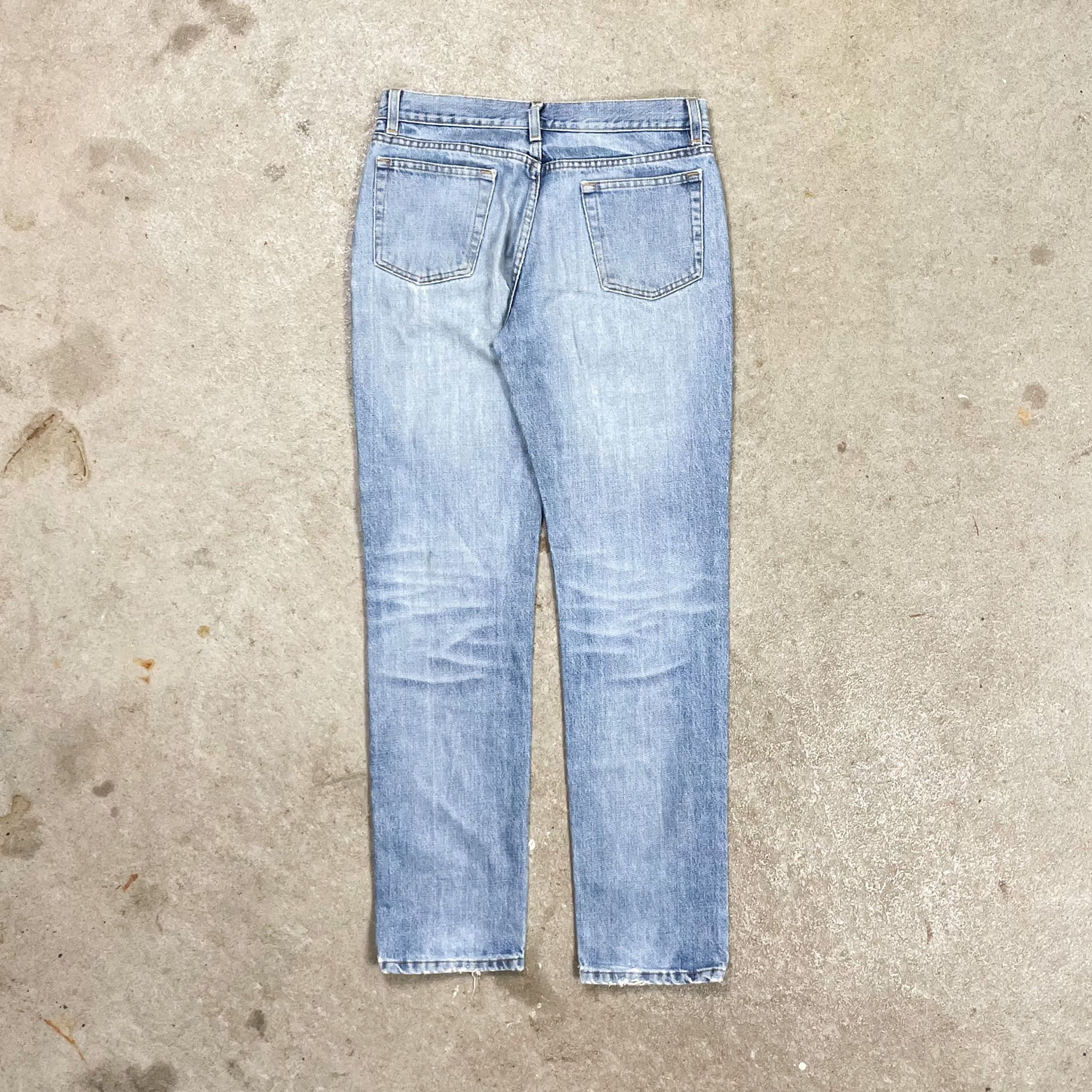 Helmut Lang Archive Helmut Lang Vintage Stained Denim Light Blue Jeans Size US 29 - 3 Thumbnail