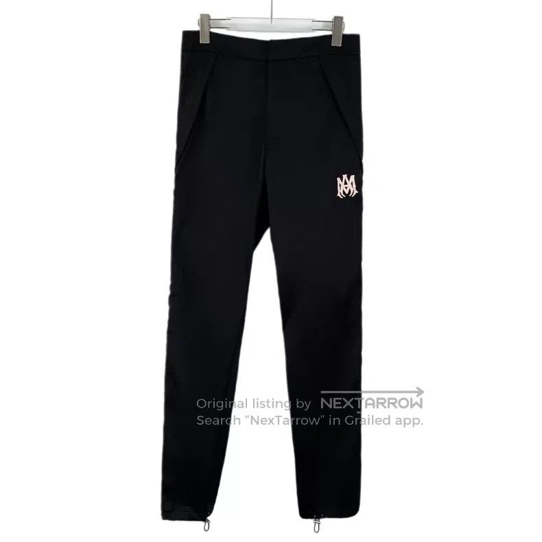 Amiri Amiri Black Logo Printed Sports Pants, Long Length Size US 32 / EU 48 - 1 Thumbnail