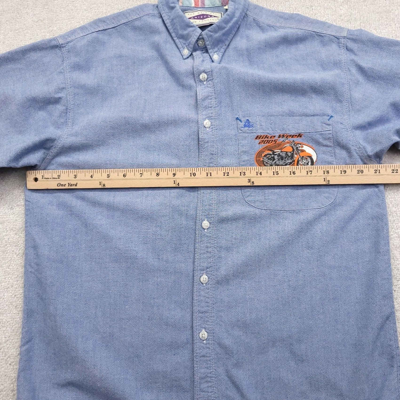 Vintage VINTAGE Daytona Bike Week 2005 Daytona Beach Graphic Polo Shirt Adult M Blue Men Size US M / EU 48-50 / 2 - 3 Thumbnail