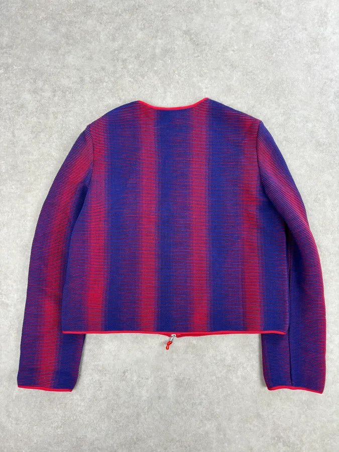 Giorgio Armani Giorgio Armani Red & Blue Gradient Zip-up Jacket Size S / US 4 / IT 40 - 5 Thumbnail