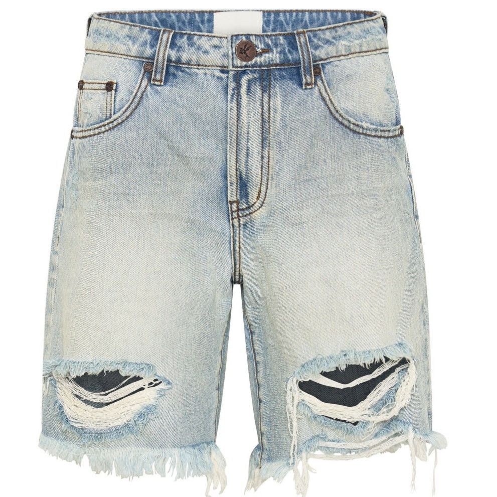 Free People × One Teaspoon New Jackson Mid-Waist Shorts $108 SIZE 26 Kansas Blue Size 26" / US 2 / IT 38 - 5 Thumbnail