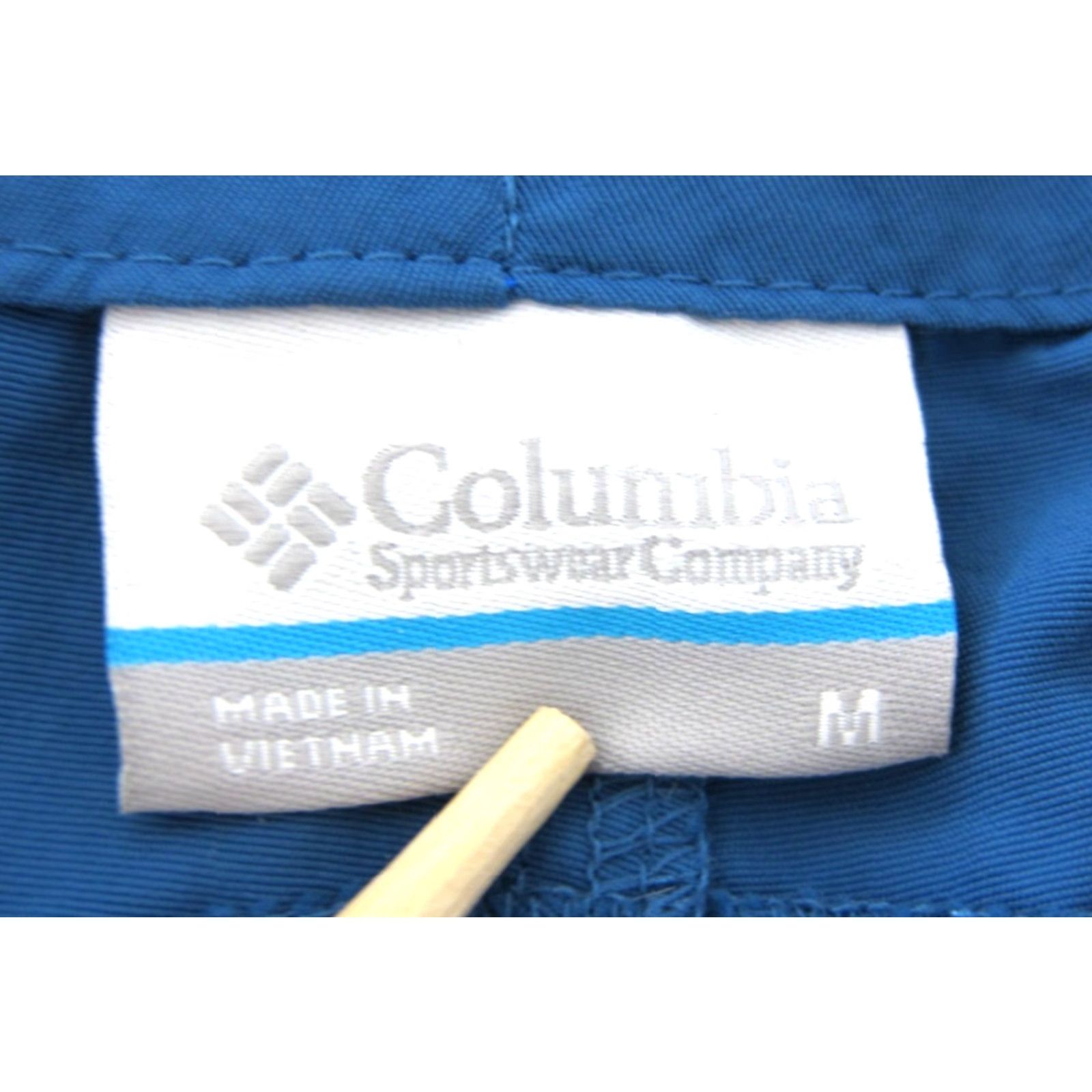 Vintage Columbia Nylon Stretch Blue Brown Lightweight Hike Travel Packable Shorts M Size 32" / US 10 / IT 46 - 4 Thumbnail