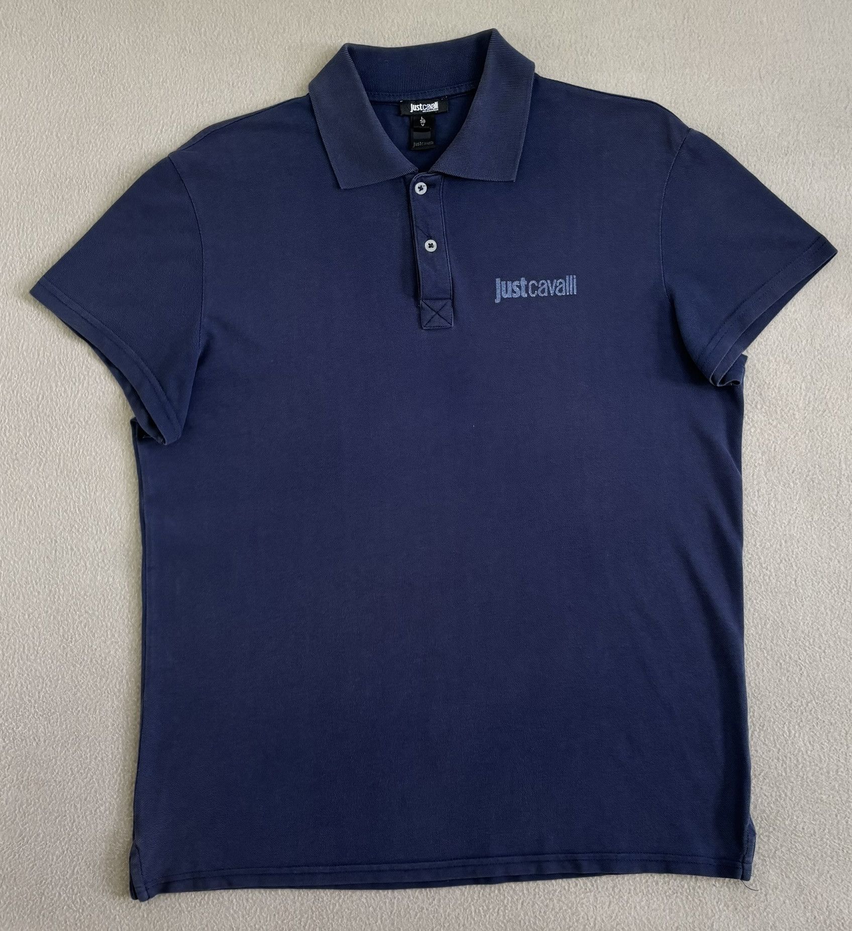Just Cavalli Just Cavalli Navy Polo Large Size US L / EU 52-54 / 3 - 5 Thumbnail