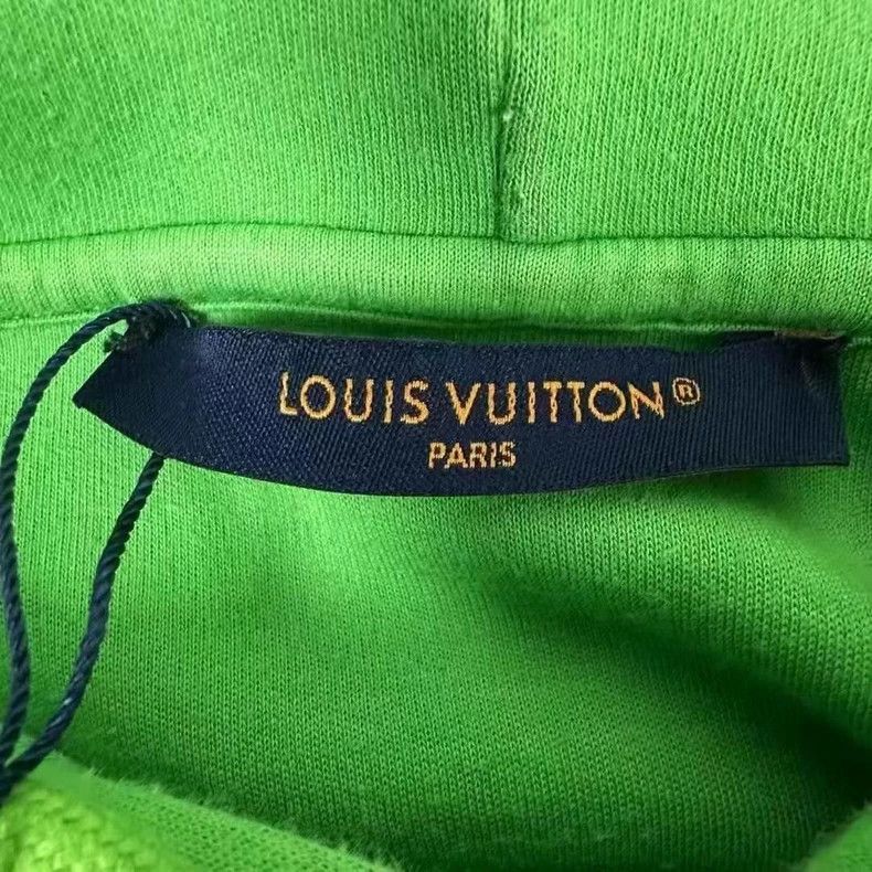 Louis Vuitton Louis Vuitton Logo Hoodie in Green Color-2506 Size US XL / EU 56 / 4 - 5 Thumbnail