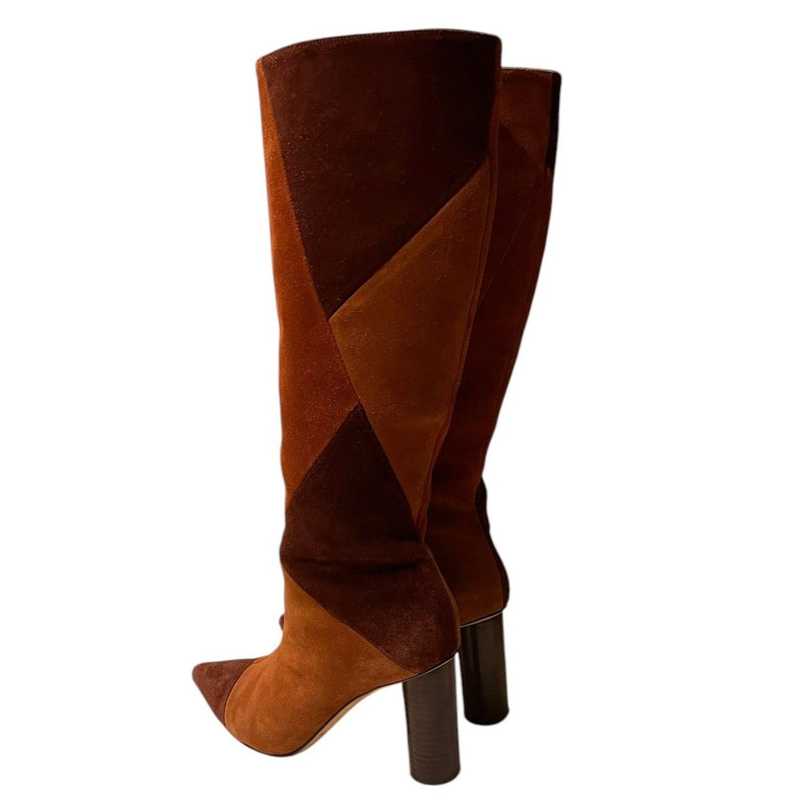 Ulla Johnson Ulla Johnson Jerri cowhide suede patchwork knee high boot 38 Size US 7.5 / IT 37.5 - 4 Thumbnail