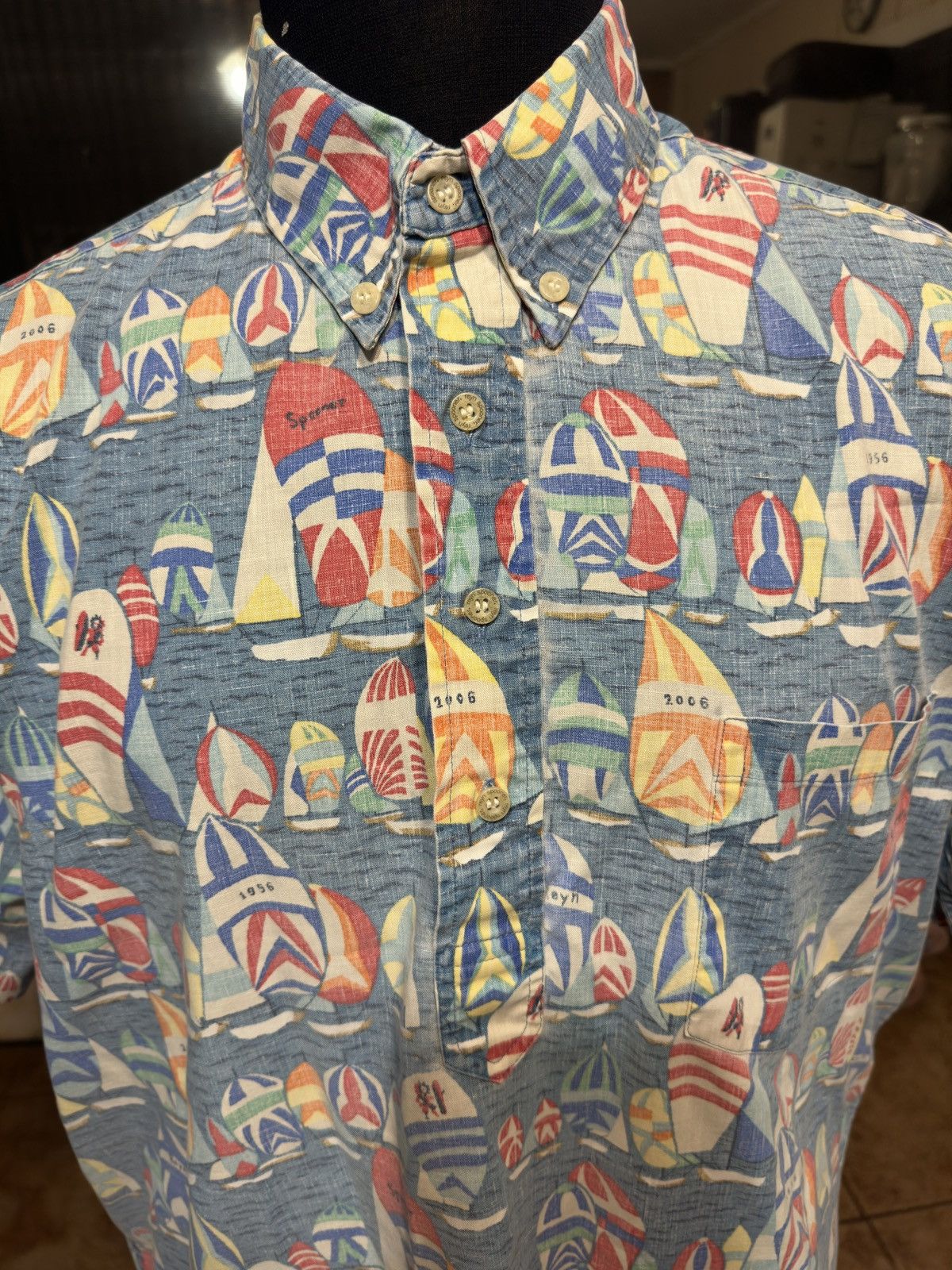 Reyn Spooner Reyn Spooner 1956-2006 50th Annv. Transpac Sailboat Men's L Size US L / EU 52-54 / 3 - 3 Thumbnail