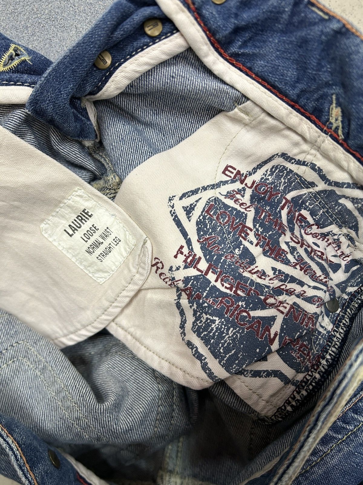 Tommy Hilfiger Vintage Tommy Hilfiger Laurie Flared Wide Leg Y2K Jeans Size 28" / US 6 / IT 42 - 11 Thumbnail