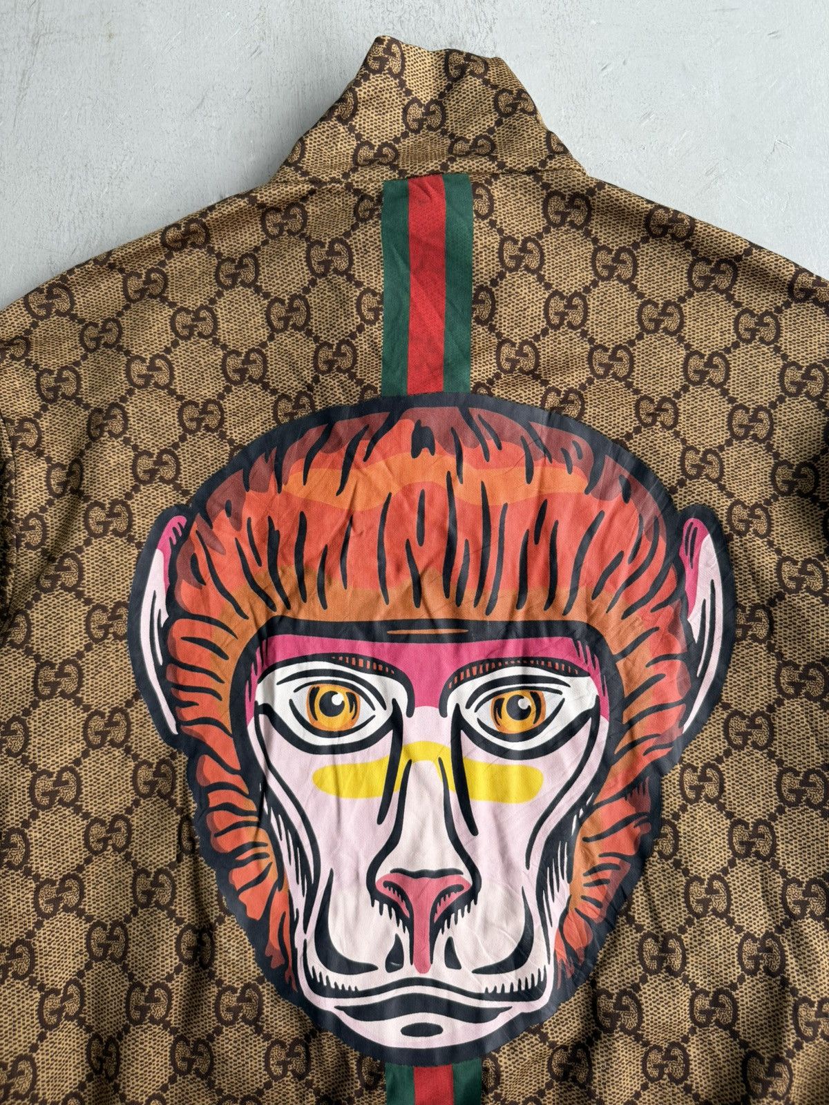 Gucci Gucci - “Animal” Monkey Monogram Track Jacket Size US XL / EU 56 / 4 - 3 Thumbnail