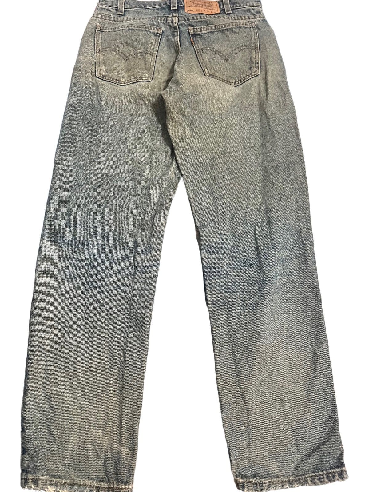 Levi's Levis 550 Orange Tab Distressed Denim Size US 29 - 7 Thumbnail