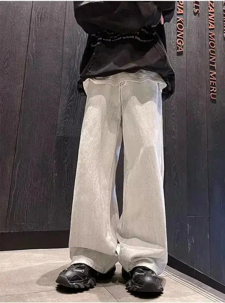 Japanese Brand Retro straight leg casual wide leg jeans Size US 30 / EU 46 - 1 Thumbnail