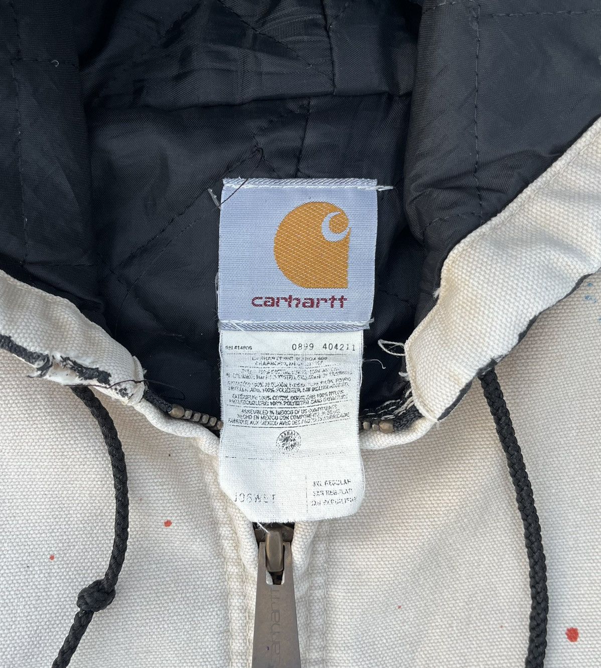 Carhartt Vintage Carhartt Jacket Hoodie Sun Faded Distressed Thermal Size US XXL / EU 58 / 5 - 5 Thumbnail