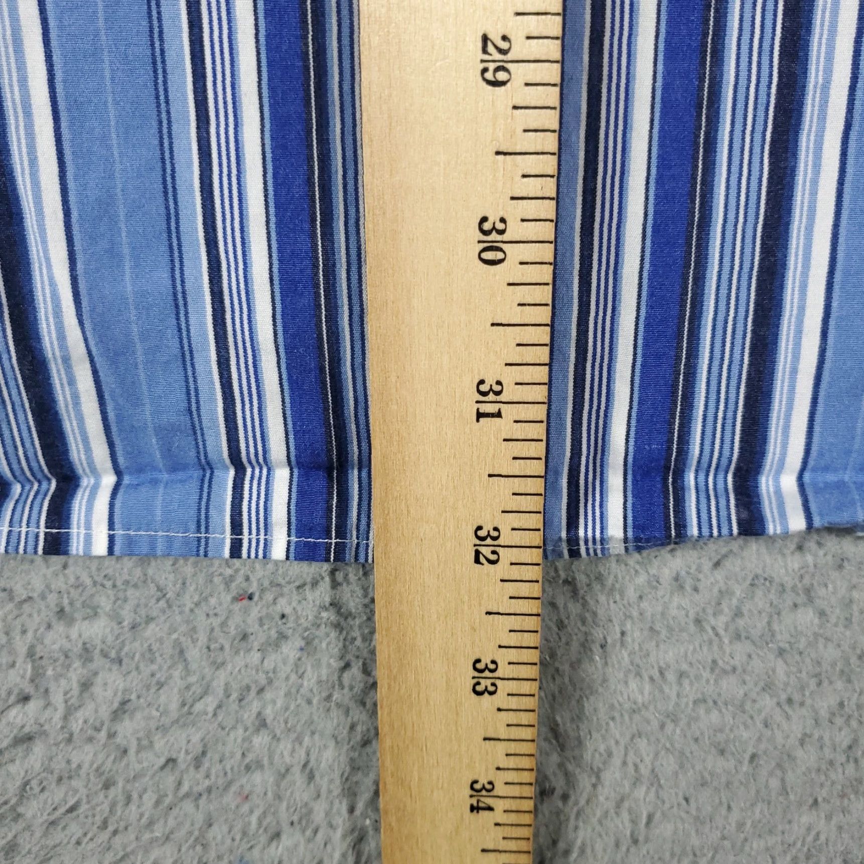 Ralph Lauren Ralph Lauren Dress Shirt Blue Striped Cotton Long Sleeve Button-Down Men’s Size 18 Stained Size 48R - 6 Thumbnail