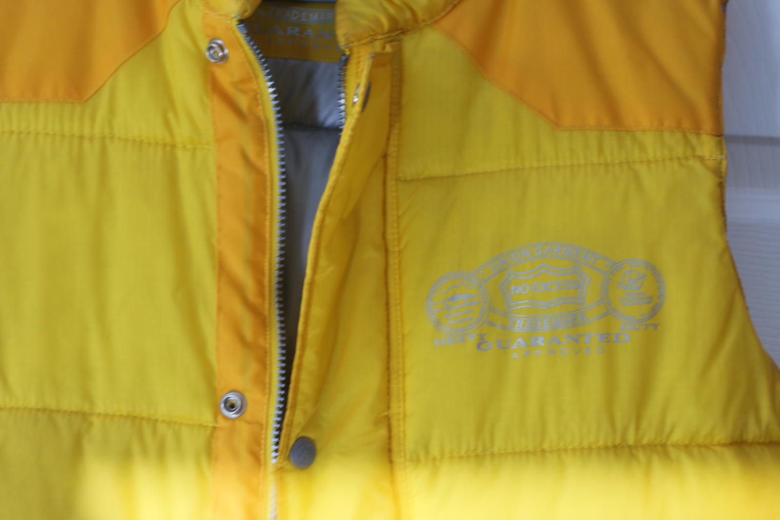 The North Face No Excess Yellow Puffer Vest Union Garment Vintage 90s Mens Size US M / EU 48-50 / 2 - 6 Thumbnail