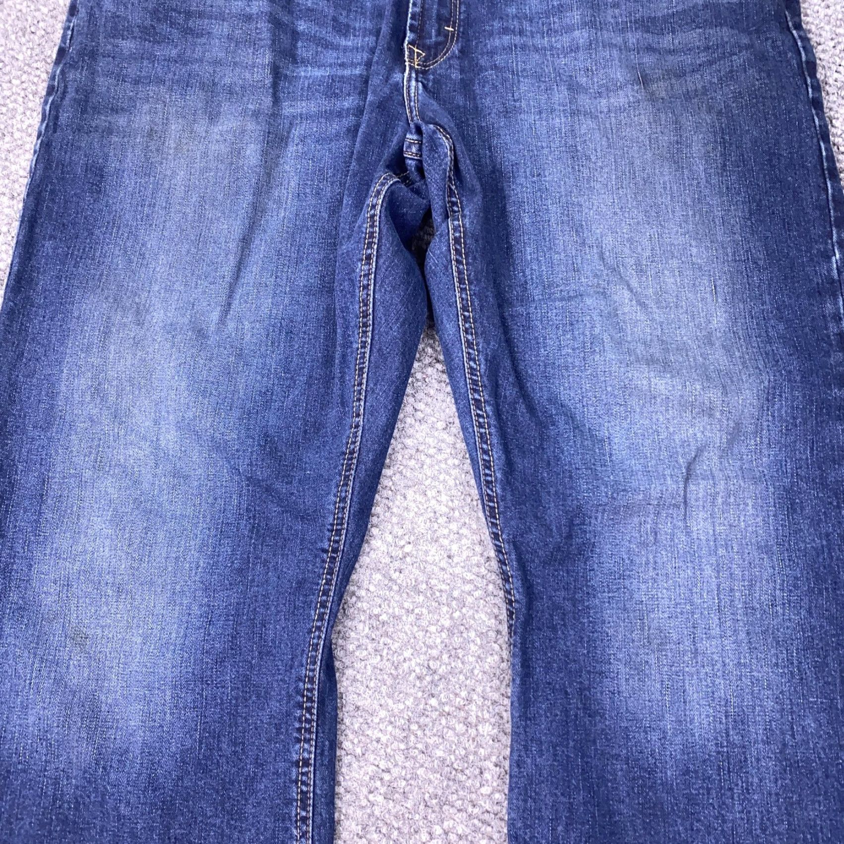 Wrangler Wrangler Jeans Mens 40x30 Blue Relaxed Fit Comfort Stretch Denim Bootcut Size US 40 / EU 56 - 3 Thumbnail