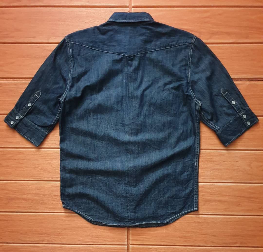 RAGEBLUE RAGEBLUE Japanese brand denim 3 Quater Western shirt Size US M / EU 48-50 / 2 - 9 Thumbnail