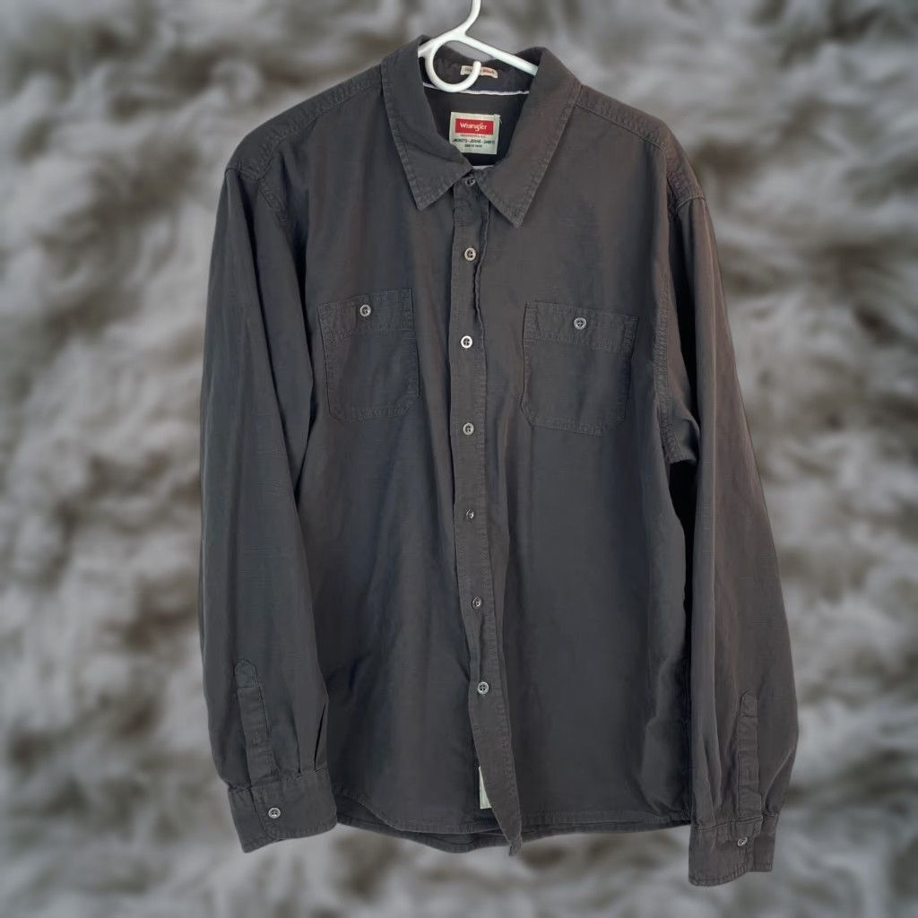 Wrangler VINTAGE Wrangler Mens Button-Up Shirt 2XL Long Sleeve 100% Cotton Brown Cowboy Western 2XL Button-Up Mens Shirt Size US XXL / EU 58 / 5 - 1 Thumbnail