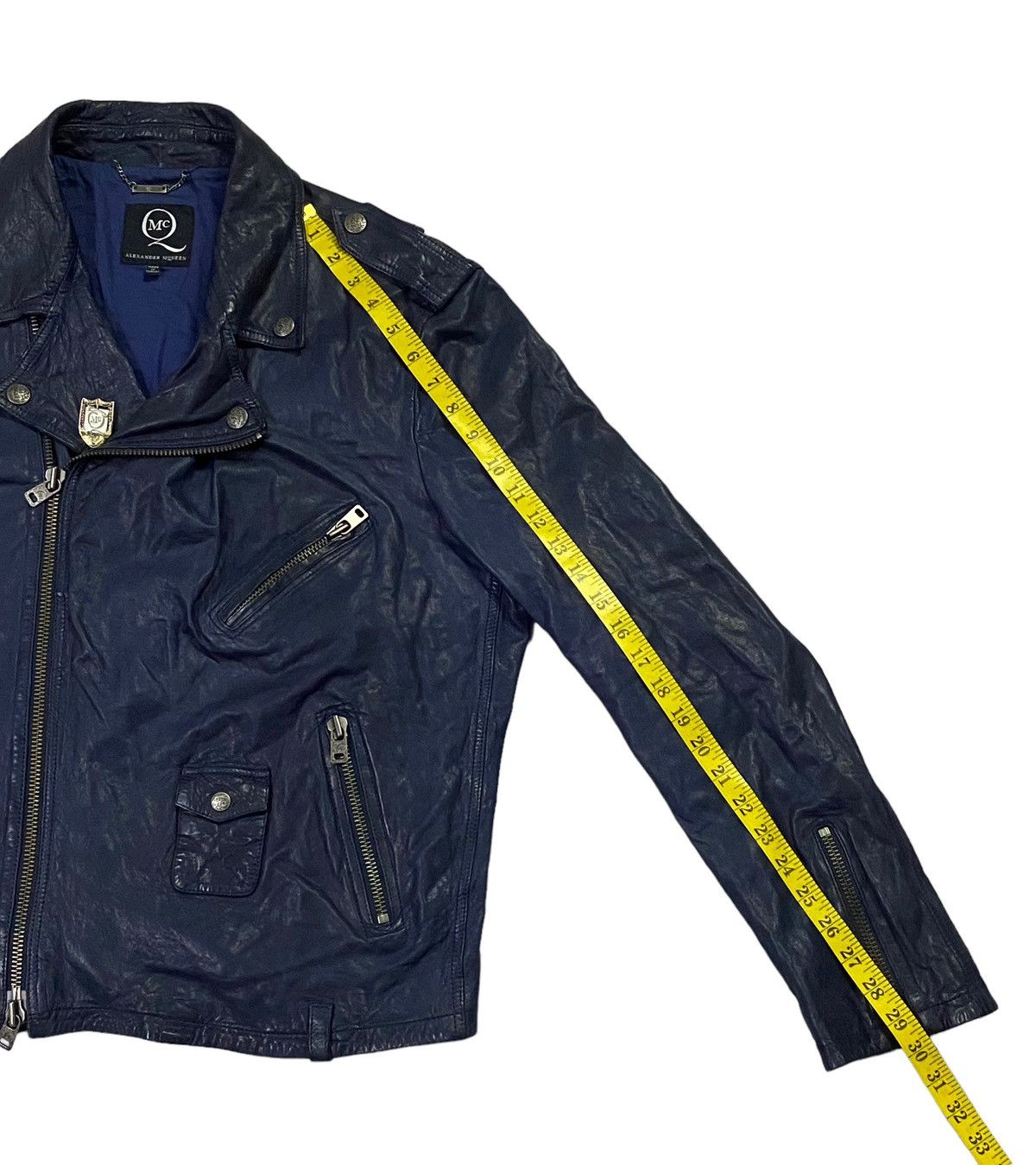 Alexander McQueen Alexander McQueen Double Coller Leather Jacket Size US XL / EU 56 / 4 - 10 Thumbnail