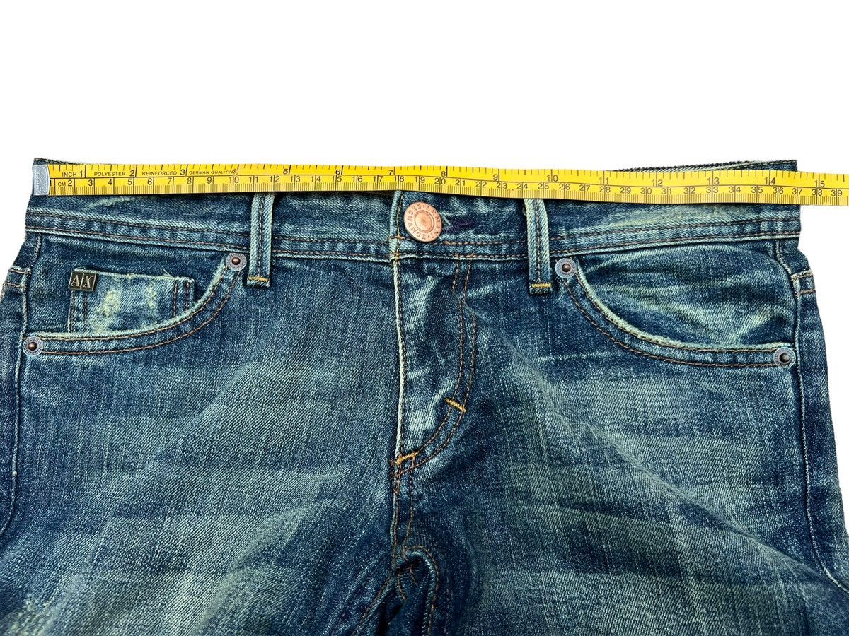 Armani Exchange Armani Exchange Punk Gothic Wings Flare Lowrise Jeans 29x34 Size 29" - 10 Thumbnail