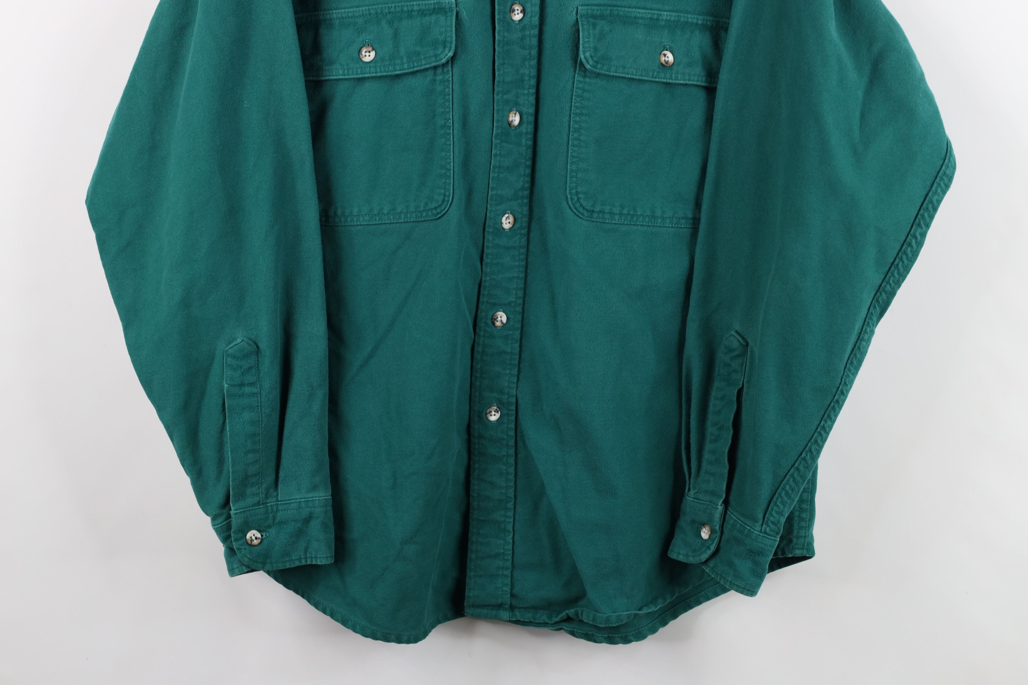 Vintage Vintage 70s Streetwear Chamois Collared Button Shirt USA Size US L / EU 52-54 / 3 - 3 Thumbnail