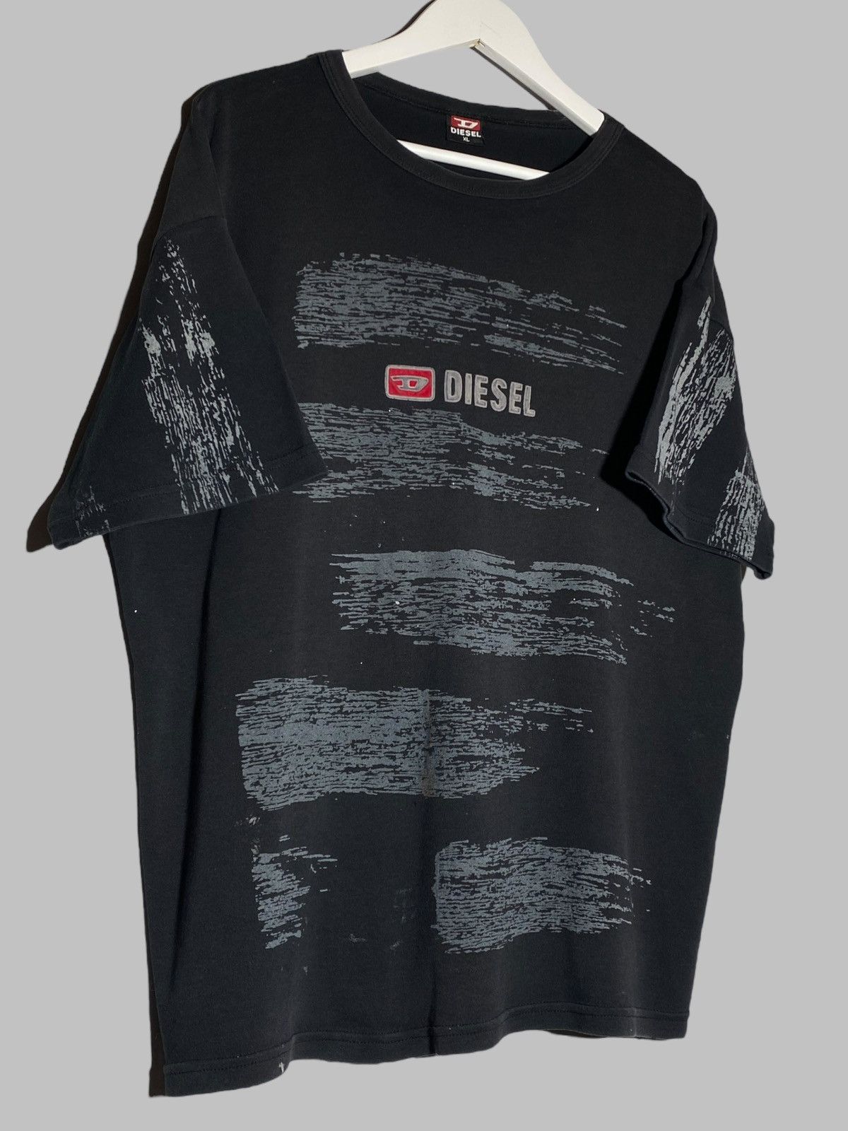 Diesel 00s DIESEL VINTAGE LOGO TEE DISTRESSED Y2K HYPE STYLE Size US XL / EU 56 / 4 - 3 Thumbnail