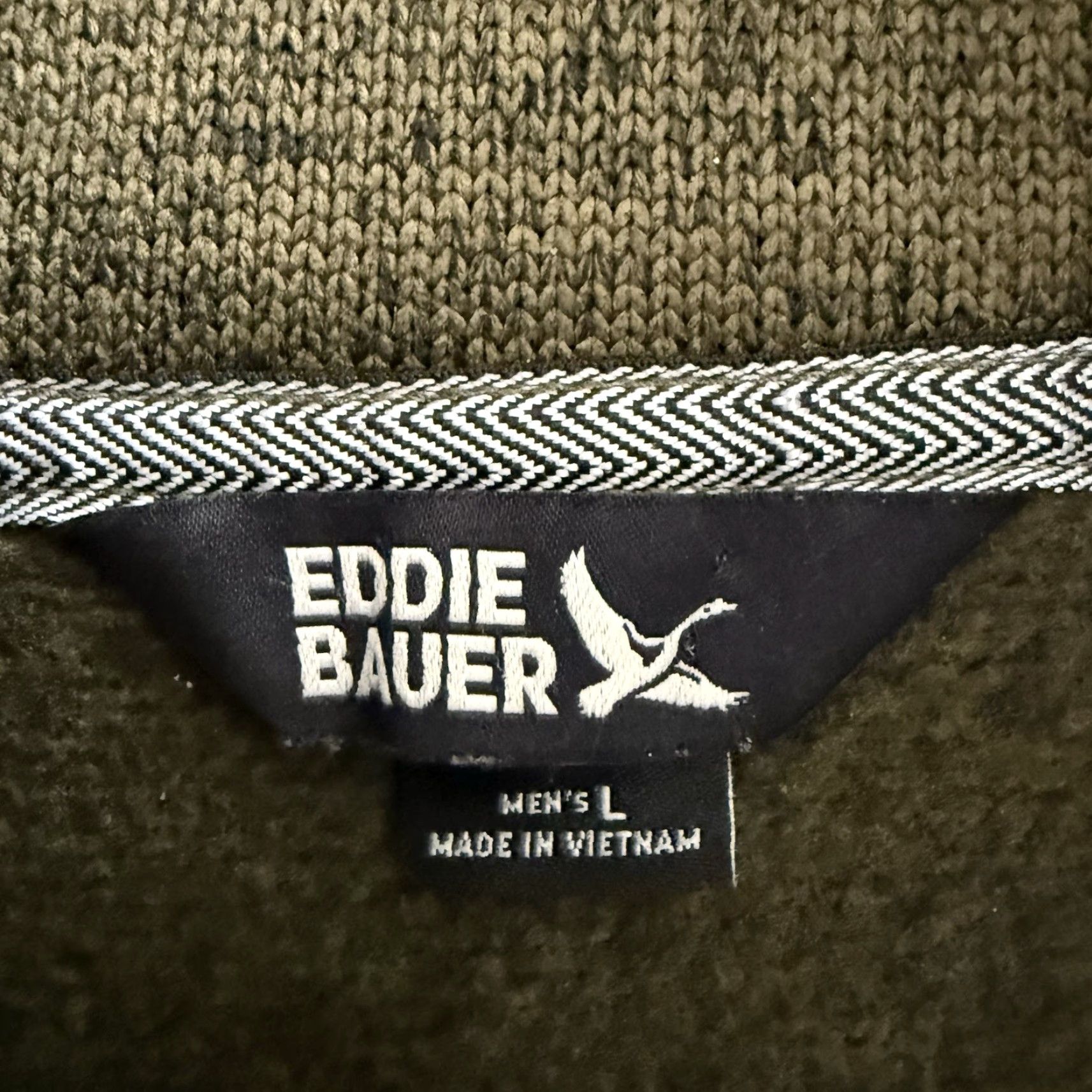 Eddie Bauer Eddie Bauer 1/4 Zip Pullover Mens Large Green Knit Fleece Sweatshirt Shirt Hoodie Size US L / EU 52-54 / 3 - 2 Thumbnail