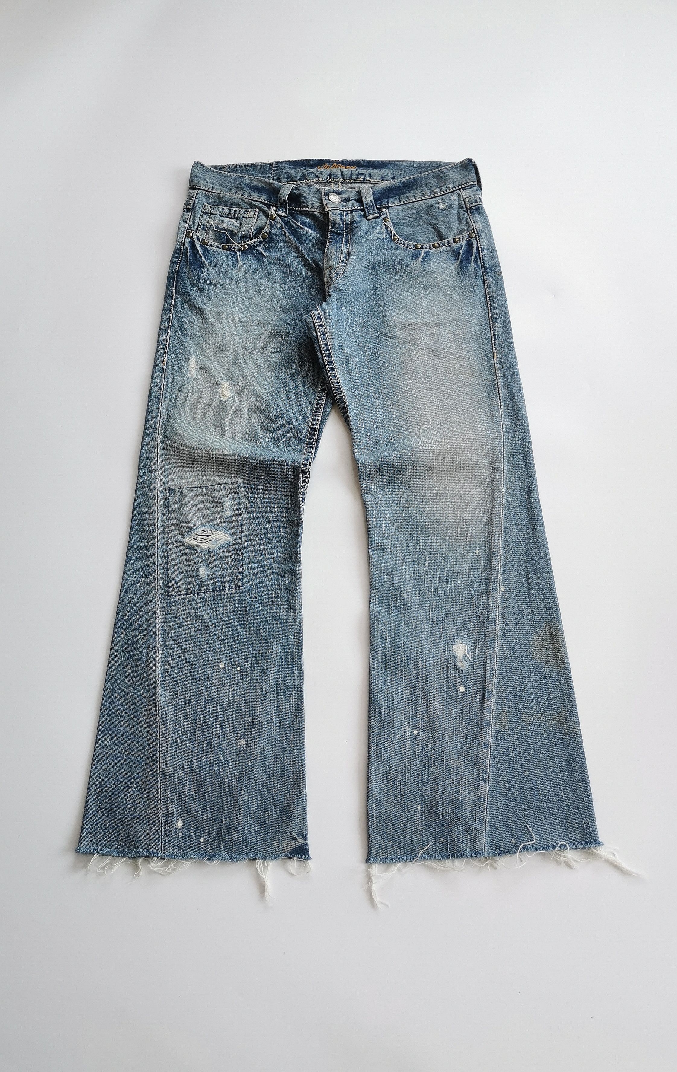 Tornado Mart Flare Jeans On Board Rusty Clawmark Boot Cut Denim Size US 34 / EU 50 - 1 Thumbnail