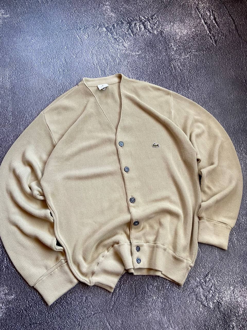 Lacoste Vintage Lacoste wool cardigan Size US XL / EU 56 / 4 - 1 Thumbnail