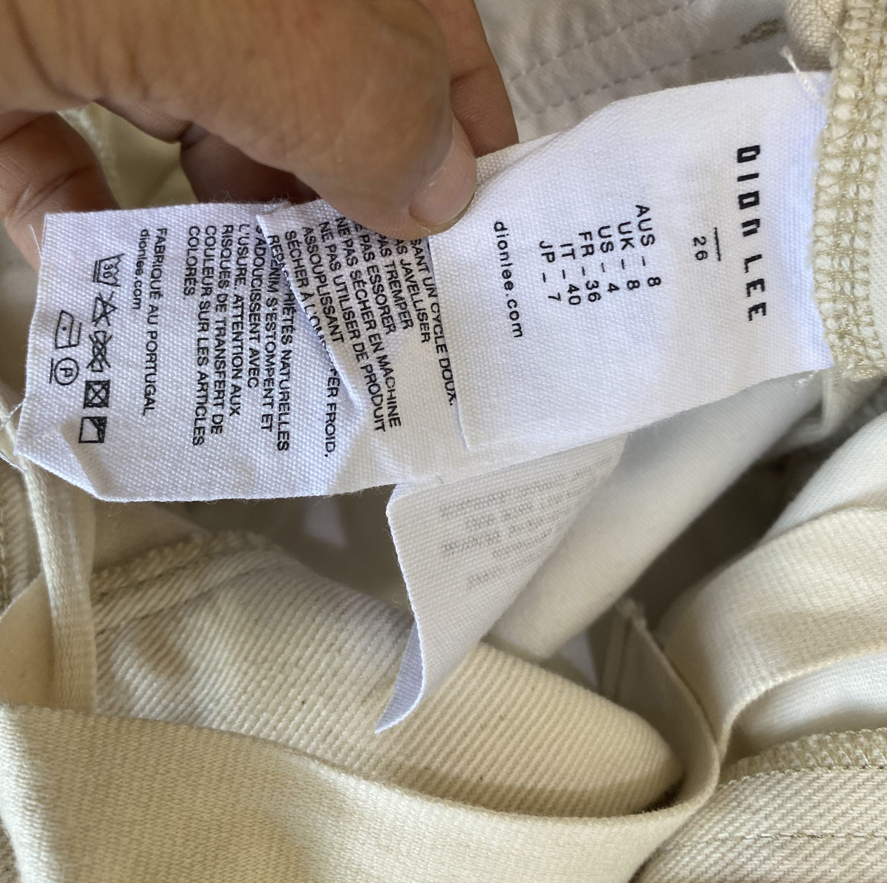 Dion Lee Natural Denim Parachute Jeans Pants Size 29" - 13 Thumbnail