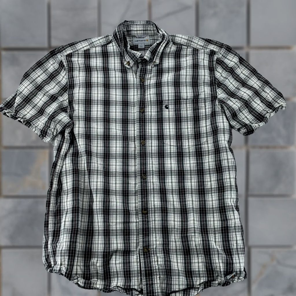 Carhartt Carhartt Plaid Button Down Shirt Large Relaxed Fit Black Size US L / EU 52-54 / 3 - 1 Thumbnail