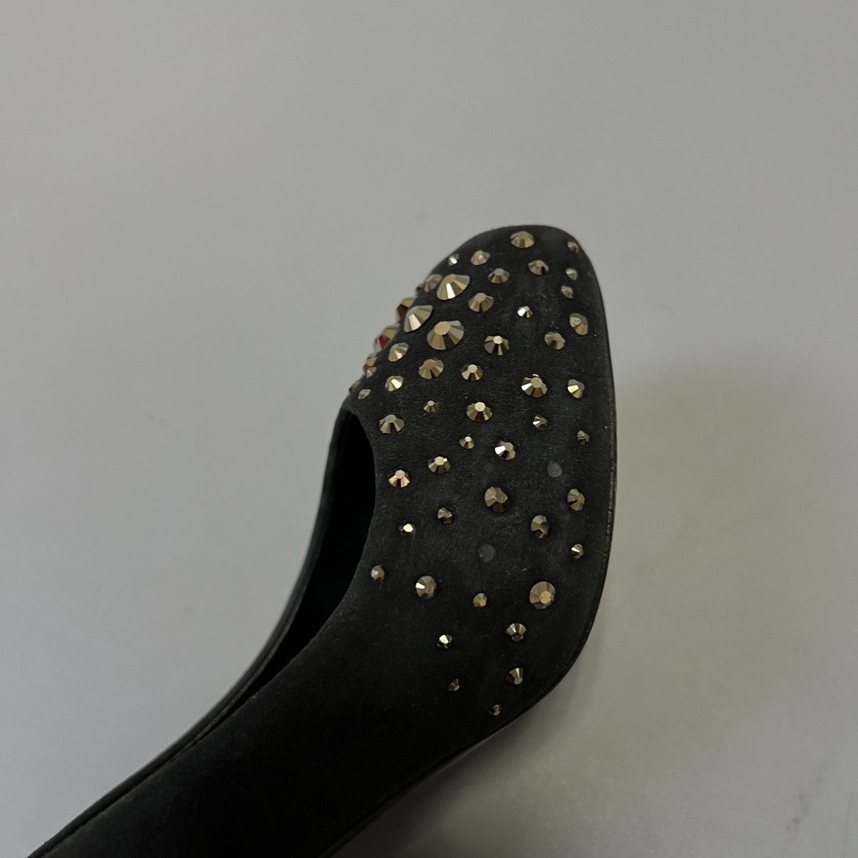 Giuseppe Zanotti Giuseppe Zanotti Black Suede Studded Pumps Size US 6.5 / IT 36.5 - 17 Thumbnail