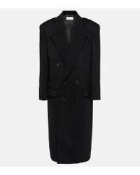 Saint Laurent Paris o1bcso1str1024 Long Officer Coat in Black Size US L / EU 52-54 / 3 - 2 Thumbnail