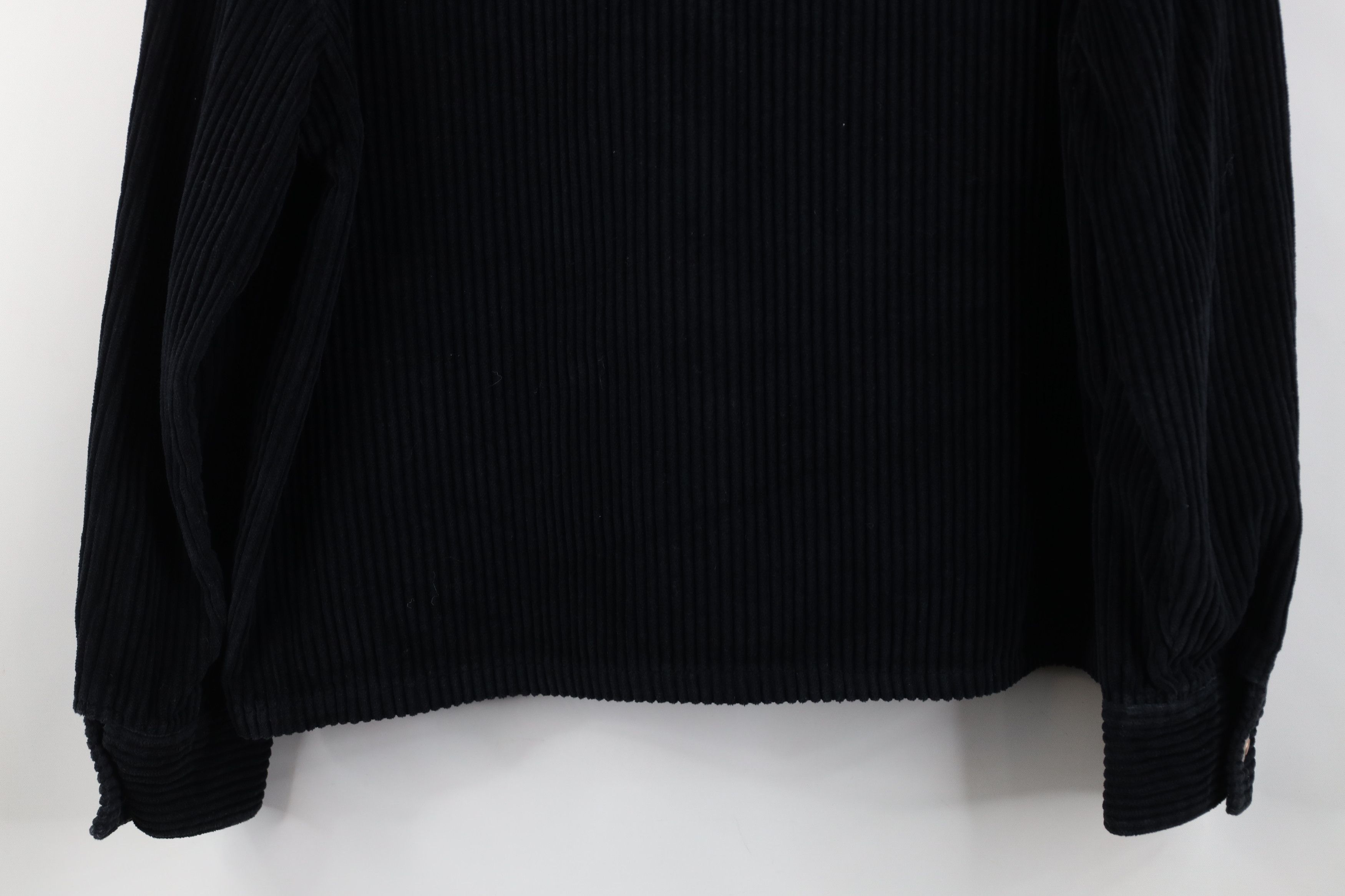 Vintage Vintage 90s Y2K Babydoll Full Zip Corduroy Jacket Black Size S / US 4 / IT 40 - 13 Thumbnail