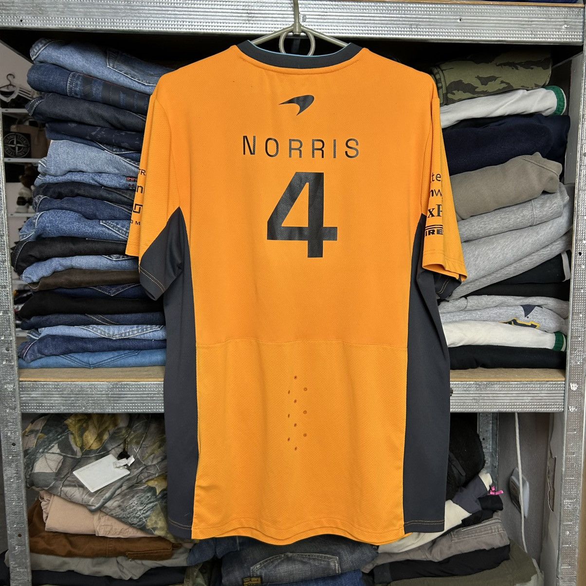 Castore Mens Castore McLaren Norris 4 Racing jersey tee Size US M / EU 48-50 / 2 - 10 Thumbnail