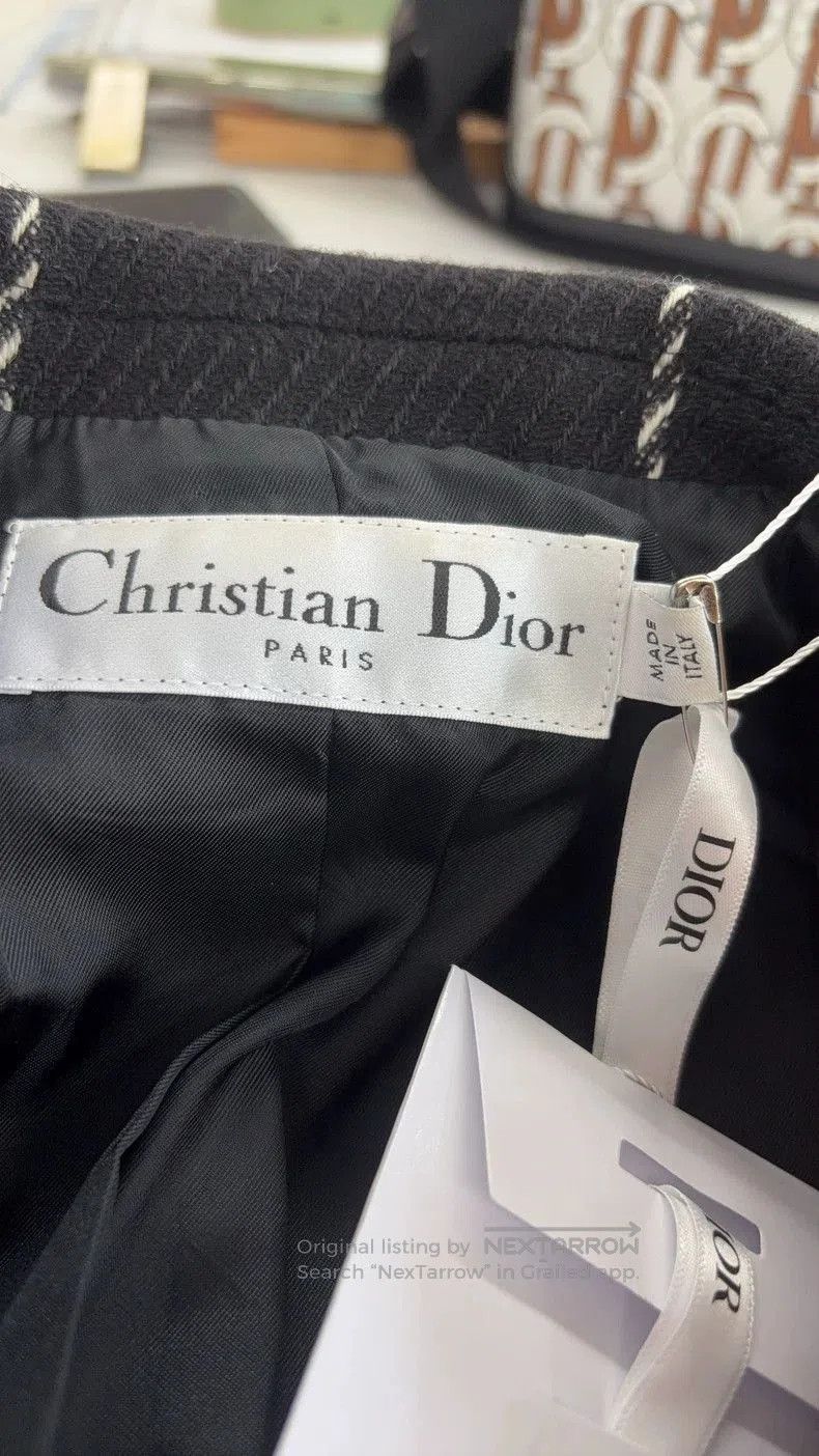 Dior Dior Wool Black Plaid Blazer. Size US XS / EU 42 / 0 - 3 Thumbnail