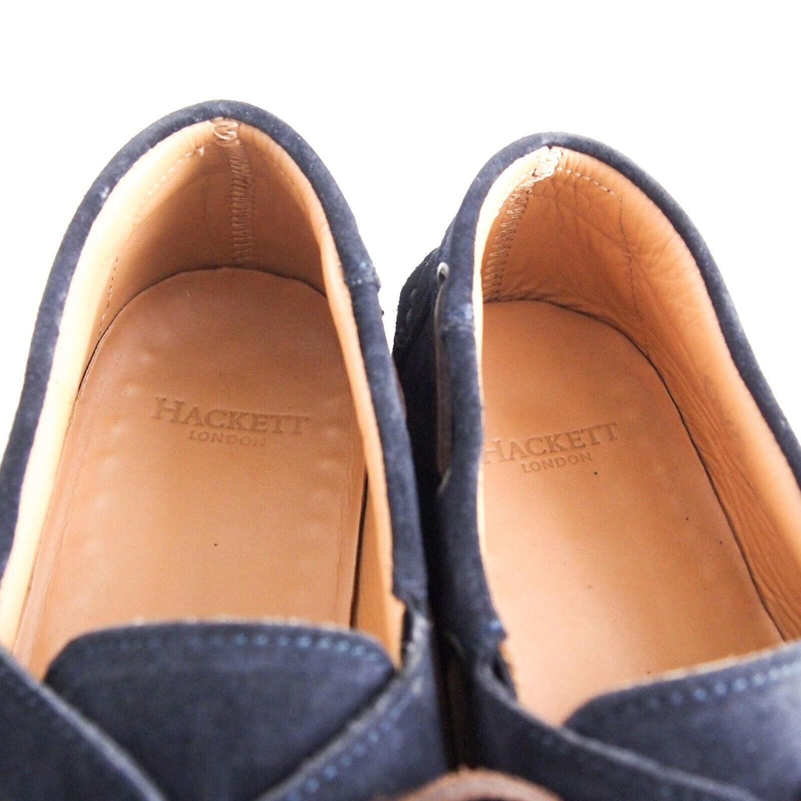 Designer Hackett London Boat Shoes Black Suede Mens EU 41 US 8 Size US 8 / EU 41 - 10 Thumbnail