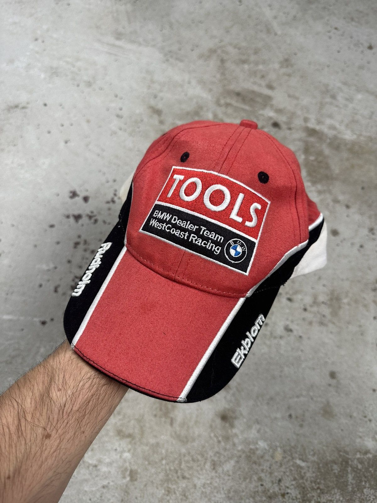 BMW Vintage Y2M BMW West Coast Racing Red Hat Cap Size ONE SIZE - 2 Thumbnail