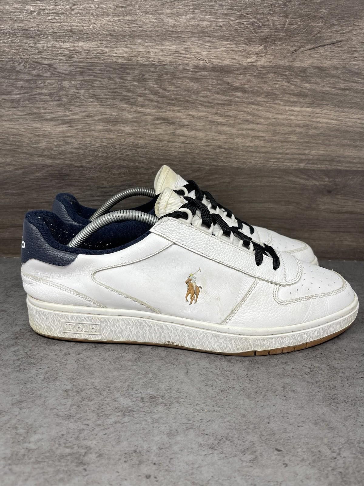 Polo Ralph Lauren Polo Ralph Lauren Court Leather Sneakers Mens Size 10 Size US 10 / EU 43 - 5 Thumbnail